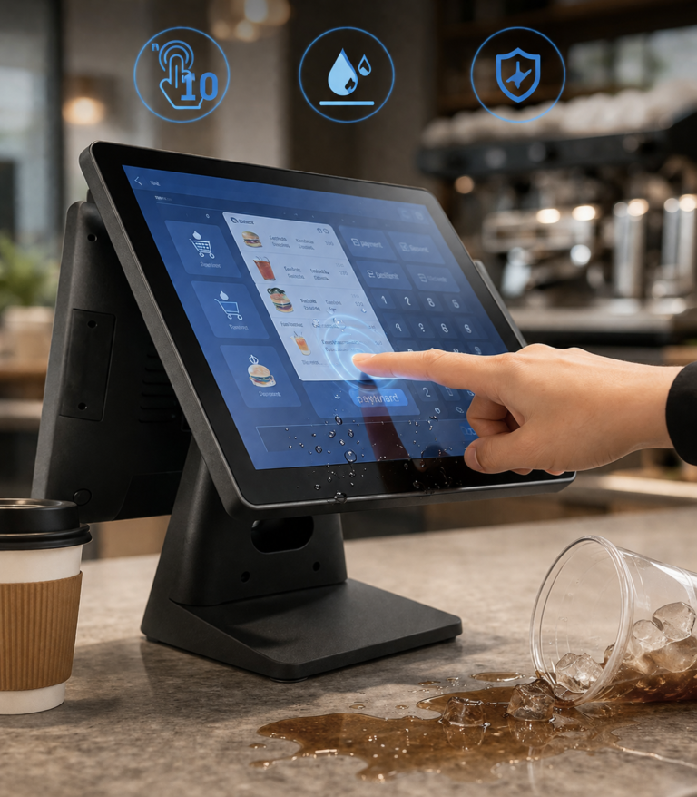 SN-B20 15″ Aluminum Alloy POS Terminal touch screen