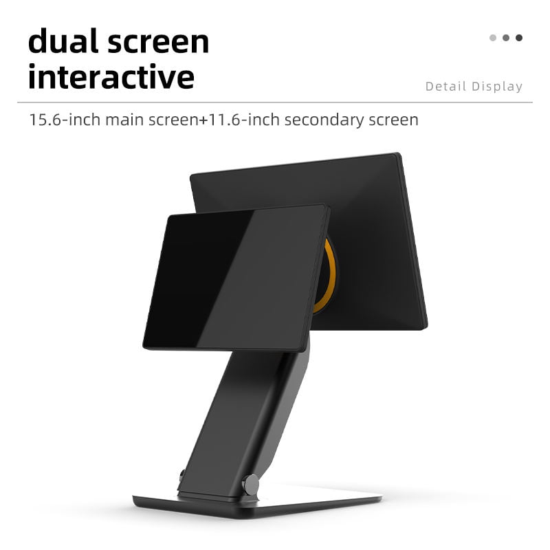 SN-F10 New Foldable All-in-One POS System back view