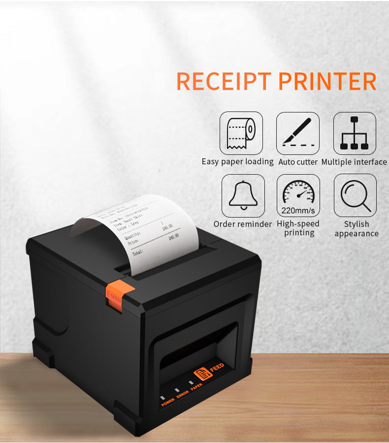 SN-POS8360 80mm Thermal Receipt Printer — High-Speed 220mm/s Thermal Printing