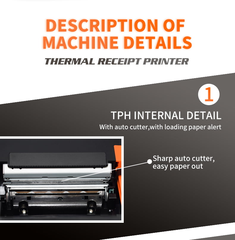 SN-POS8360 80mm Thermal Receipt Printer — Professional Auto Cutter Design