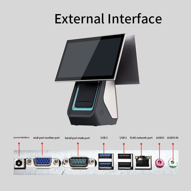 SN-W50 15.6″ Touch Screen POS Terminal with Printer interface