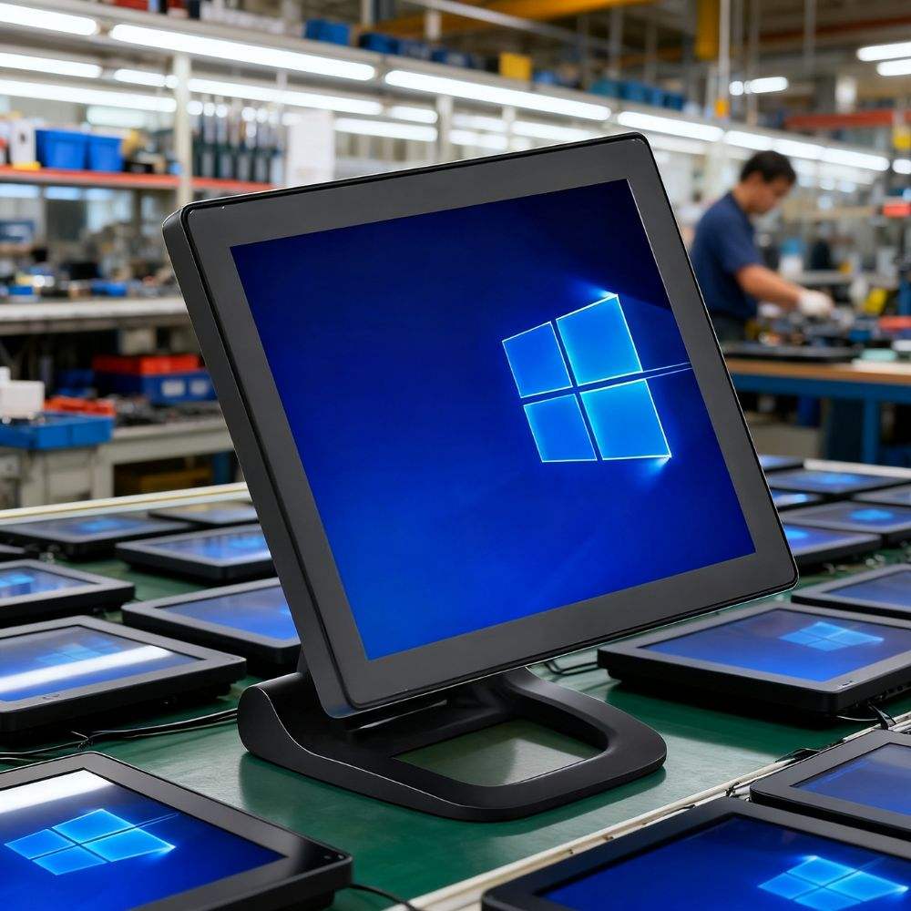 SN-F20 Foldable Aluminum 15.6" POS Terminal — Premium Aluminum Build