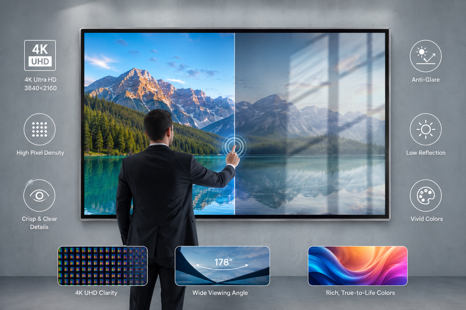 4K UHD Anti-Glare Display