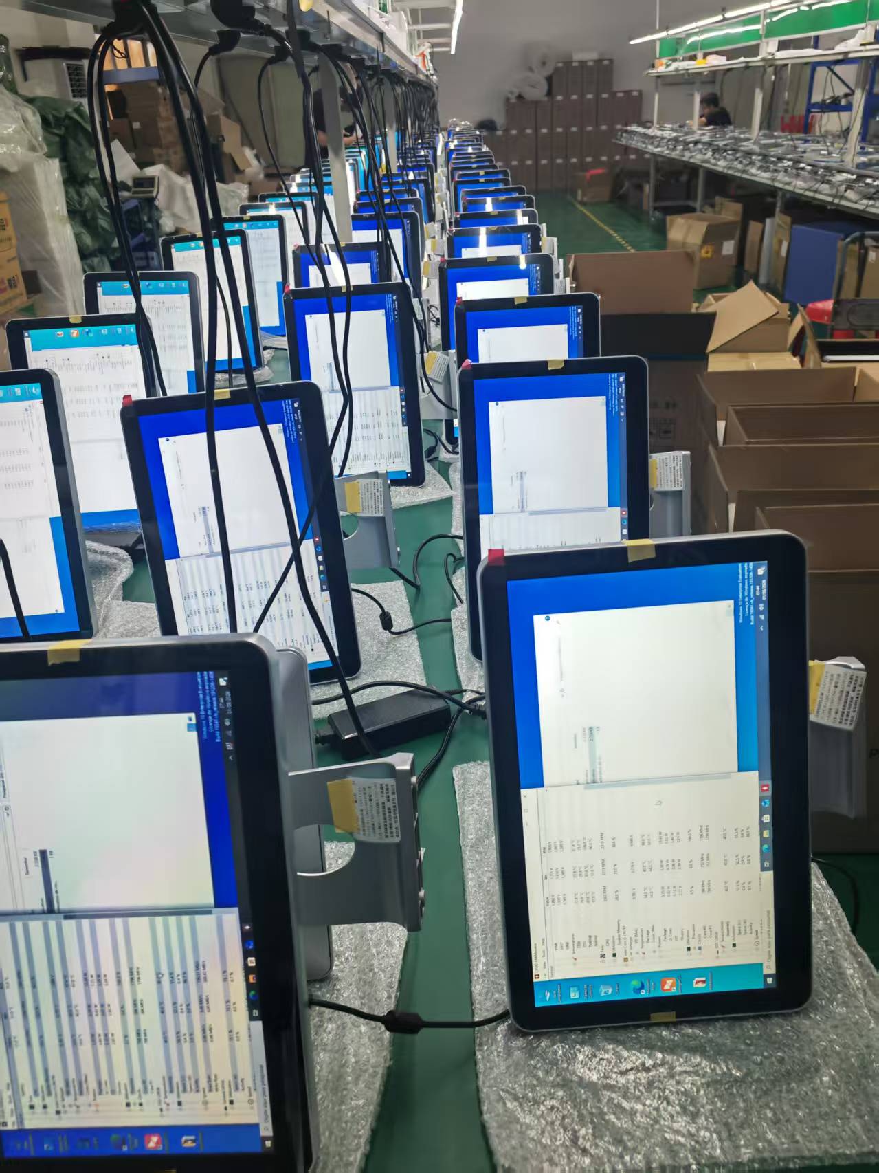 Hardware Quality Assurance: 48-hour high temperature burn-in testing room.