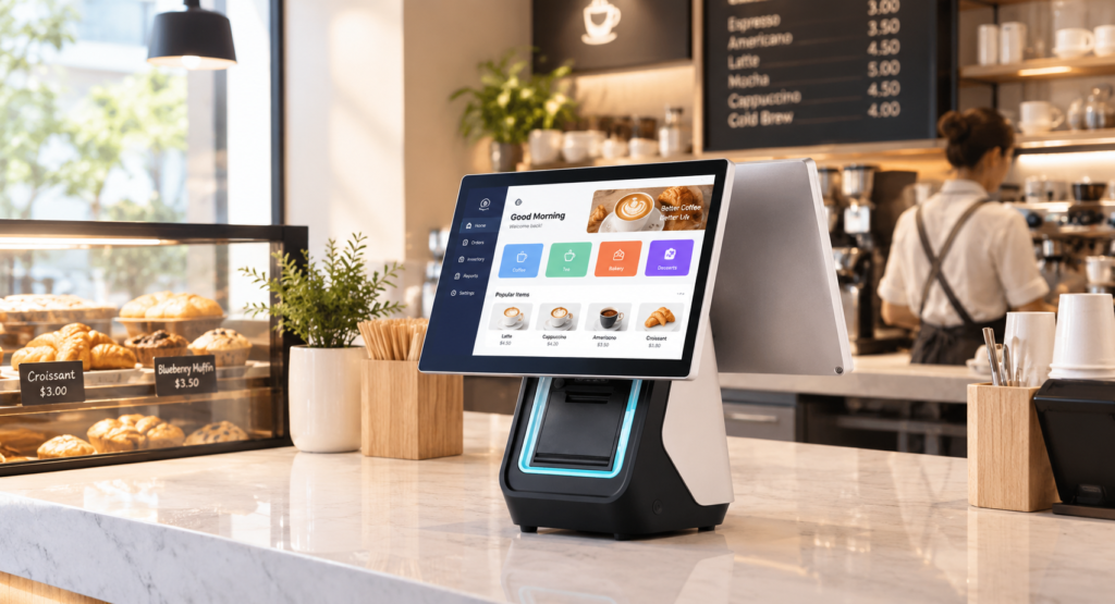 dual screen POS system 