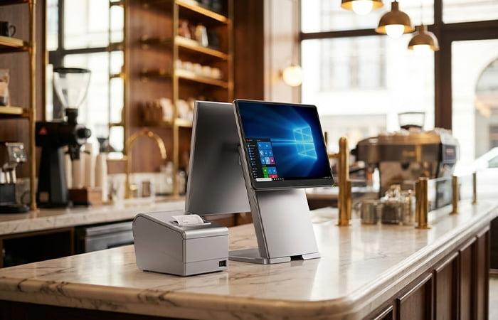 duan screen POS in retail shop